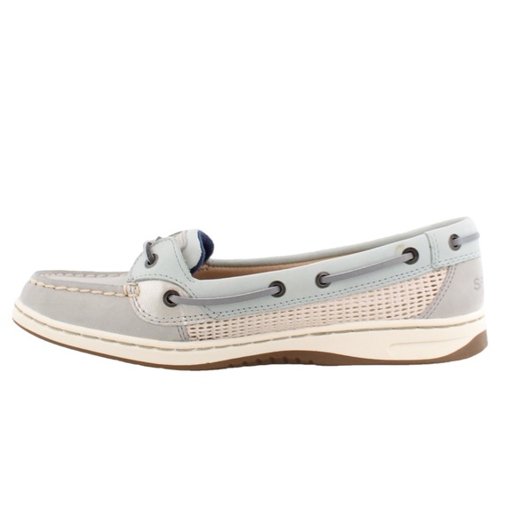 Sperry Angelfish Gray Mesh Topsides Boat Shoes - Picture 4 of 12